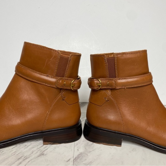 Franco Sarto Elese Brown Leather Bootie 7M - Picture 8 of 14